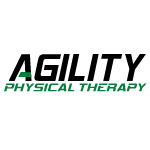 Logo of a physical therapy center with a stylized human figure in motion above the text.