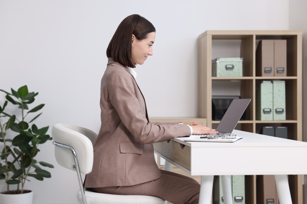 Woman with good posture